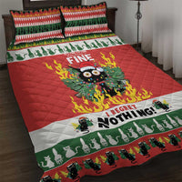 Merry Cat-Mas Quilt Bed Set Christmas It's Fine I'm Fine Everything is Fine - Wonder Print Shop