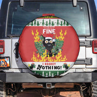 Merry Cat-Mas Spare Tire Cover Christmas It's Fine I'm Fine Everything is Fine - Wonder Print Shop