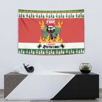 Merry Cat-Mas Tapestry Christmas It's Fine I'm Fine Everything is Fine - Wonder Print Shop
