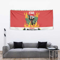 Merry Cat-Mas Tapestry Christmas It's Fine I'm Fine Everything is Fine - Wonder Print Shop