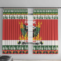 Merry Cat-Mas Window Curtain Christmas It's Fine I'm Fine Everything is Fine - Wonder Print Shop