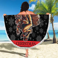 Krampus The Christmas Devil Beach Blanket LT9 - Wonder Print Shop