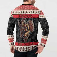Krampus The Christmas Devil Button Sweatshirt LT9 - Wonder Print Shop