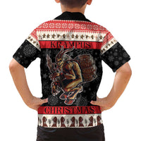 Krampus The Christmas Devil Family Matching Off Shoulder Short Dress and Hawaiian Shirt LT9 - Wonder Print Shop