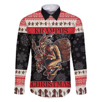 Krampus The Christmas Devil Family Matching Off Shoulder Short Dress and Hawaiian Shirt LT9 - Wonder Print Shop
