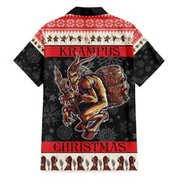 Krampus The Christmas Devil Family Matching Short Sleeve Bodycon Dress and Hawaiian Shirt - Wonder Print Shop
