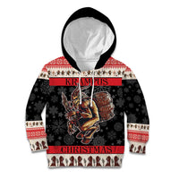 Krampus The Christmas Devil Kid Hoodie - Wonder Print Shop