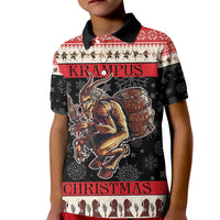 Krampus The Christmas Devil Kid Polo Shirt - Wonder Print Shop