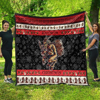 Krampus The Christmas Devil Quilt - Wonder Print Shop