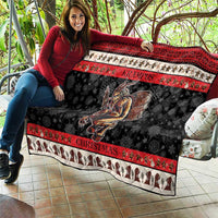 Krampus The Christmas Devil Quilt - Wonder Print Shop