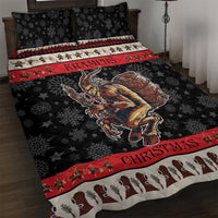 Krampus The Christmas Devil Quilt Bed Set - Wonder Print Shop