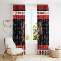 Krampus The Christmas Devil Window Curtain - Wonder Print Shop