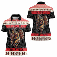 Krampus The Christmas Devil Women Polo Shirt - Wonder Print Shop