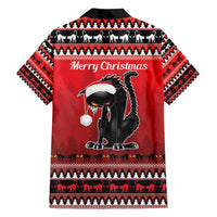 Jolakotturinn Iceland Family Matching Long Sleeve Bodycon Dress and Hawaiian Shirt Yule Cat Merry Christmas LT9 - Wonder Print Shop