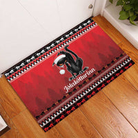 Jolakotturinn Iceland Rubber Doormat Yule Cat Merry Christmas - Wonder Print Shop