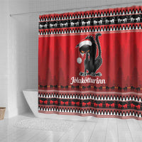 Jolakotturinn Iceland Shower Curtain Yule Cat Merry Christmas