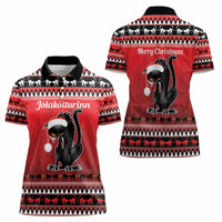 Jolakotturinn Iceland Women Polo Shirt Yule Cat Merry Christmas - Wonder Print Shop