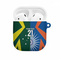 India vs Australia Custom AirPods Case Blue vs Gold Cricket Heritage - Wonder Print Shop