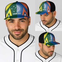 India vs Australia Personalised Baseball Net Cap Blue vs Gold Cricket Heritage - Wonder Print Shop
