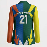 India vs Australia Custom Blazer Blue vs Gold Cricket Heritage - Wonder Print Shop