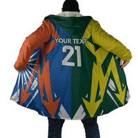 India vs Australia Custom Cloak Blue vs Gold Cricket Heritage - Wonder Print Shop