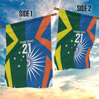 India vs Australia Custom Garden Flag Blue vs Gold Cricket Heritage - Wonder Print Shop