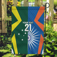 India vs Australia Custom Garden Flag Blue vs Gold Cricket Heritage - Wonder Print Shop