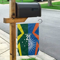 India vs Australia Custom Garden Flag Blue vs Gold Cricket Heritage - Wonder Print Shop