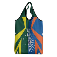 India vs Australia Custom Grocery Bag Blue vs Gold Cricket Heritage - Wonder Print Shop