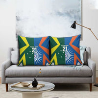 India vs Australia Custom Pillow Cover Blue vs Gold Cricket Heritage - Wonder Print Shop
