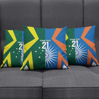 India vs Australia Custom Pillow Cover Blue vs Gold Cricket Heritage - Wonder Print Shop