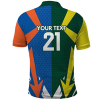 India vs Australia Custom Polo Shirt Blue vs Gold Cricket Heritage - Wonder Print Shop
