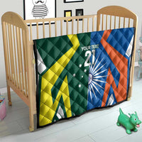 India vs Australia Custom Quilt Blue vs Gold Cricket Heritage - Wonder Print Shop