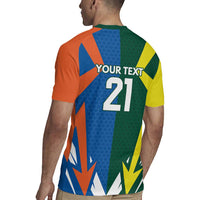 India vs Australia Custom Rugby Jersey Blue vs Gold Cricket Heritage - Wonder Print Shop