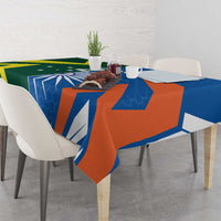 India vs Australia Custom Tablecloth Blue vs Gold Cricket Heritage - Wonder Print Shop