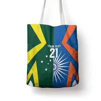 India vs Australia Custom Tote Bag Blue vs Gold Cricket Heritage - Wonder Print Shop
