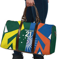 India vs Australia Custom Travel Bag Blue vs Gold Cricket Heritage - Wonder Print Shop