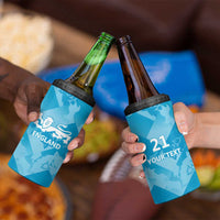 England Cricket Custom 4 in 1 Can Cooler Tumbler Three Lions Inspiration LT9 - Wonder Print Shop