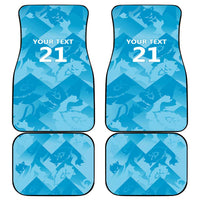 England Cricket Custom Car Mats Three Lions Inspiration LT9 - Wonder Print Shop