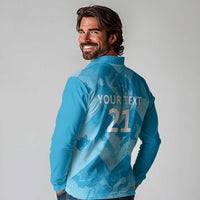 England Cricket Custom Long Sleeve Polo Shirt Three Lions Inspiration - Wonder Print Shop