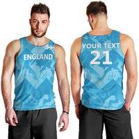 England Cricket Custom Men Tank Top Three Lions Inspiration - Wonder Print Shop