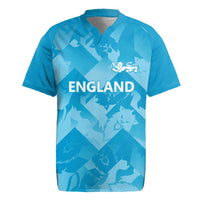 England Cricket Custom Rugby Jersey Three Lions Inspiration - Wonder Print Shop