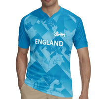 England Cricket Custom Rugby Jersey Three Lions Inspiration - Wonder Print Shop