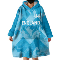 England Cricket Custom Wearable Blanket Hoodie Three Lions Inspiration - Wonder Print Shop