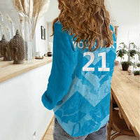 England Cricket Custom Women Casual Shirt Three Lions Inspiration - Wonder Print Shop