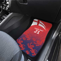 England Cricket Custom Car Mats Three Lions With Flag LT9 - Wonder Print Shop