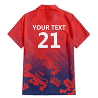 England Cricket Custom Family Matching Mermaid Dress and Hawaiian Shirt Three Lions With Flag LT9 - Wonder Print Shop