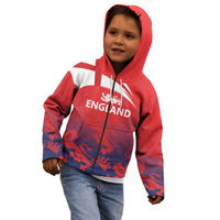 England Cricket Custom Kid Hoodie Three Lions With Flag - Wonder Print Shop