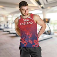 England Cricket Custom Men Tank Top Three Lions With Flag - Wonder Print Shop