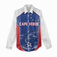 World Football 2026 Cape Verde Custom Women Casual Shirt Tubaroes Azuis Blue Shark - Wonder Print Shop